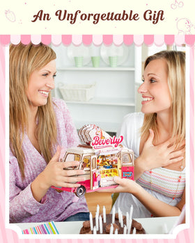 Rolife ice cream truck LED lighting creates warm glow for cozy nights.