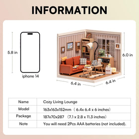 Rolife LED building blocks battery compartment—requires two AAA batteries for illumination.