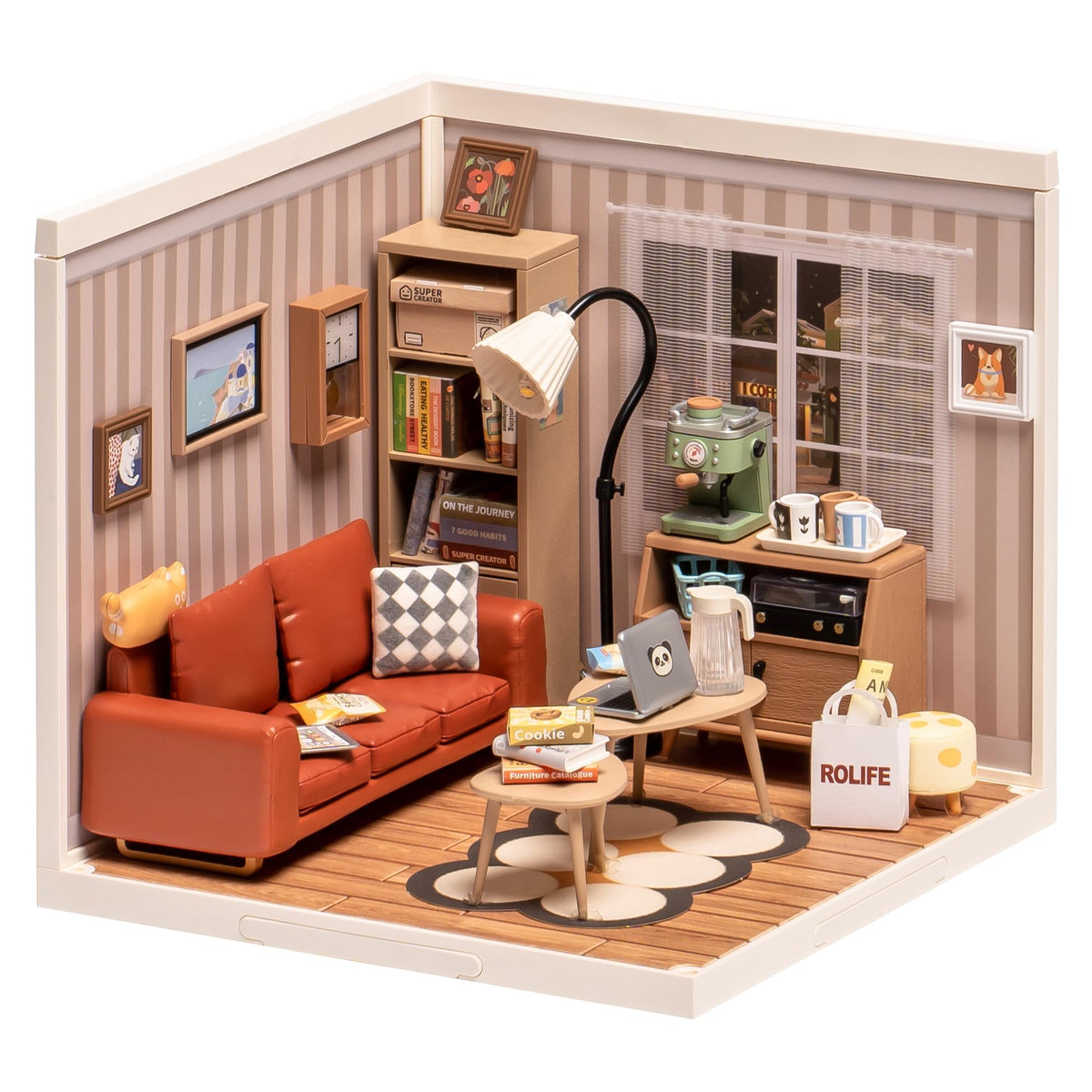 Rolife LED building blocks exterior view—compact desk display piece and conversation starter.