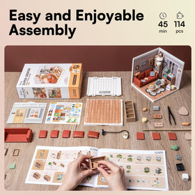 Rolife LED building blocks instruction booklet—clear steps for relaxing DIY sessions.