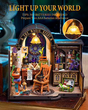Rolife LED-lit dollhouse night scene for magical ambience