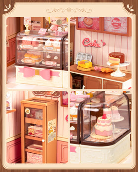 Rolife LED-lit interior of the cake shop, warm ambience