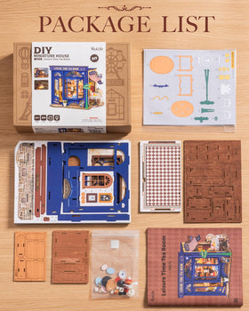Rolife Leisure Tea Time adult DIY assembly for relaxing creative time.