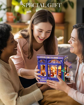 Rolife Leisure Tea Time tea room scene suitable for display and storytelling.