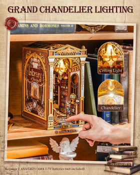 Rolife Library of Wonders readable signage adds authentic museum-like charm to your display.