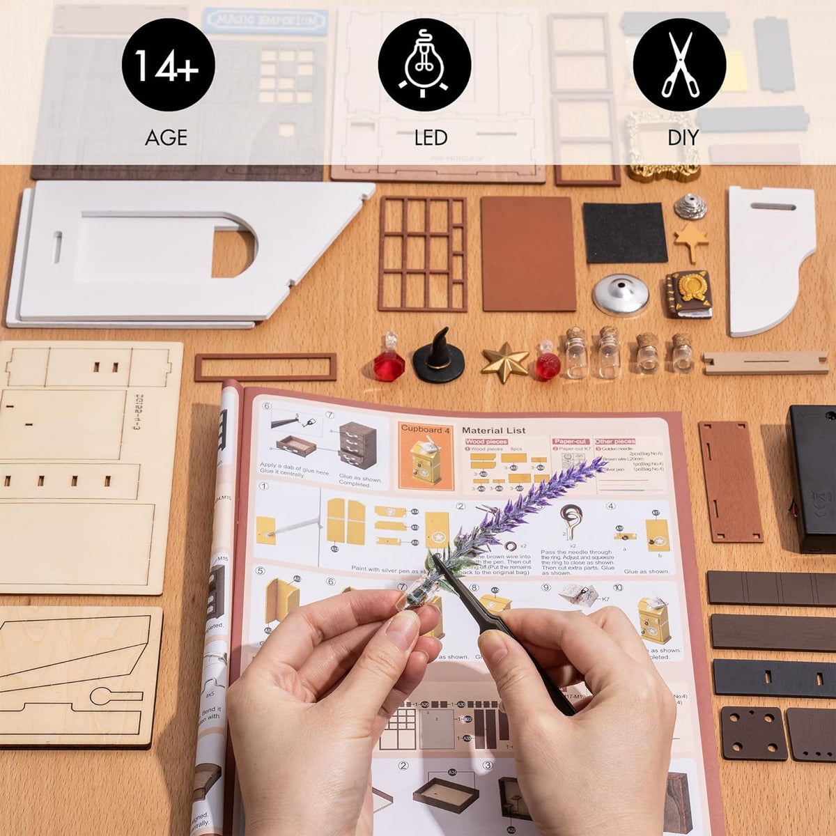 Rolife Magic House Kit color plan for painting creativity