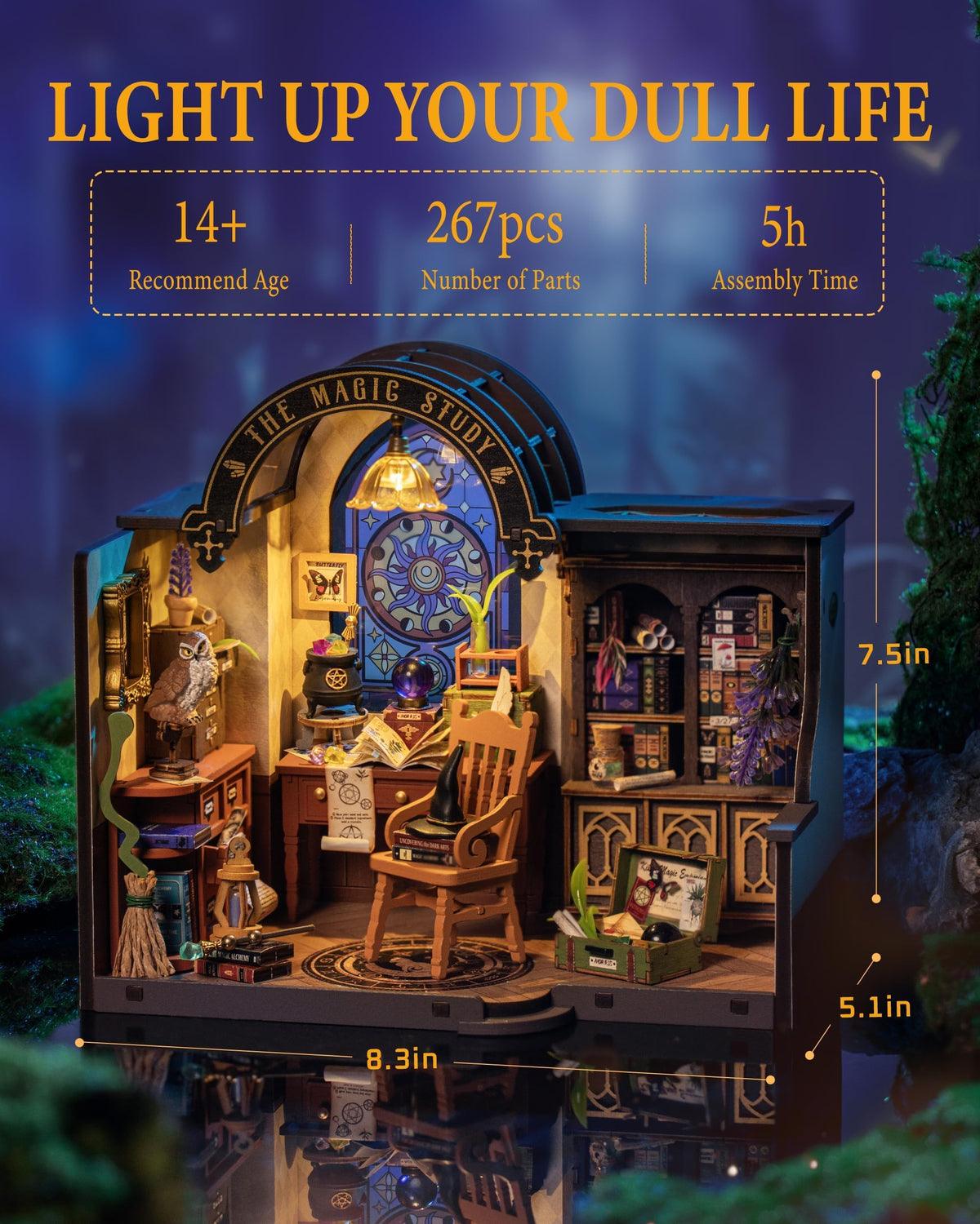 Rolife Mayberry Street interior detail of the dollhouse for storytelling