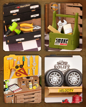 Rolife display-ready miniature house kit for stylish decor