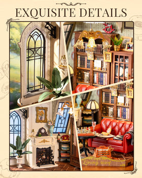 Rolife miniature house LED lighting demo highlights bright, charming ambiance.