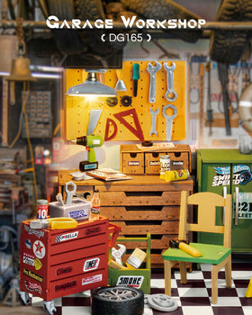 Rolife tools rack and accessories create a lifelike workshop scene