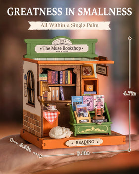 Rolife Muse Bookshop DIY hobby scene sparks creative weekends.
