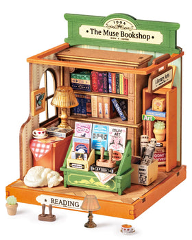 Rolife Muse Bookshop exterior detail for vintage display and collector interest.