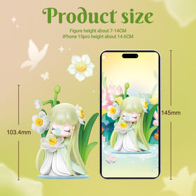 Rolife Nanci Rose Bloom figure adds charm to shelves and desk decor.