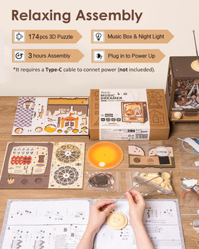 Rolife no-glue assembly keeps crafting relaxing and accessible.