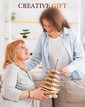 Rolife Pagoda model provides calm, focused activity during free time.