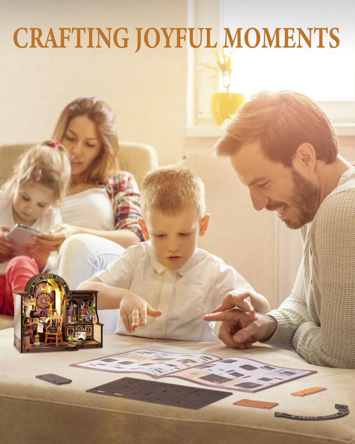 Rolife paired figurines for expanded storytelling in the dollhouse