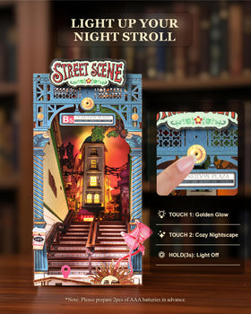 Rolife subway stairway urban panorama in a compact display