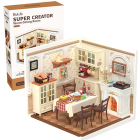 Rolife Super Creator dining table setting for cozy display