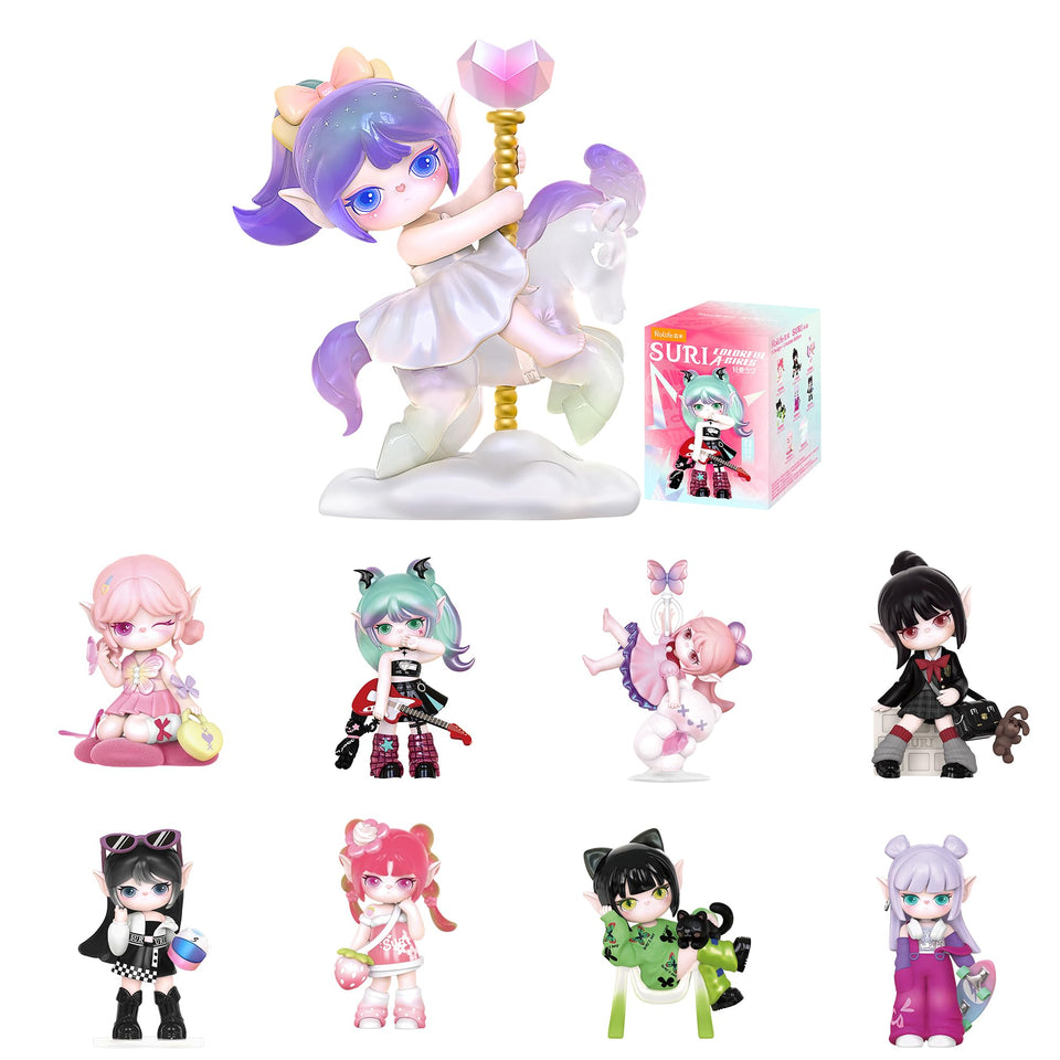 Rolife Suri blind box colorful girls series figure for playful desk display.
