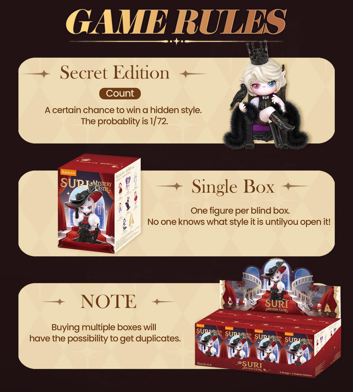 Rolife Suri cute action figure, adorable companion for kawaii shelves