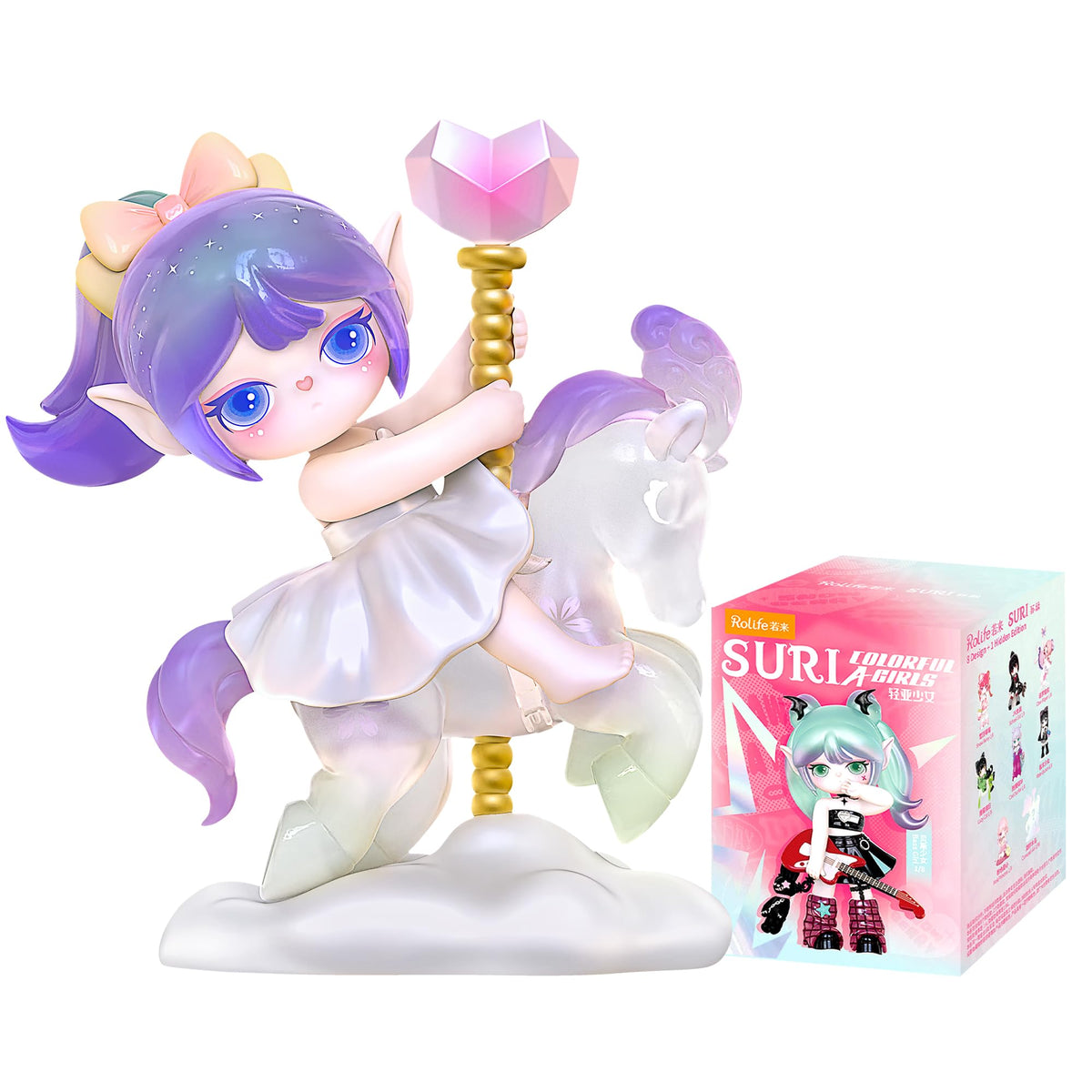 Rolife Suri unboxing experience captures the thrill of a mystery figure.