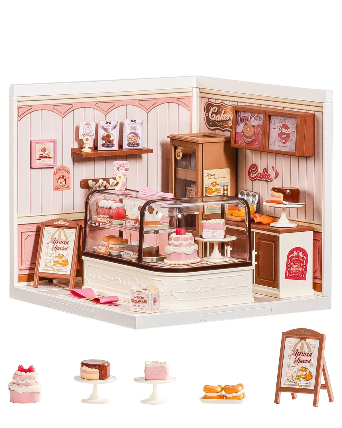 Rolife Tasty Cake Shop storefront for a cozy dollhouse scene.
