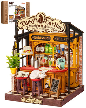 Rolife Tipsy Cat Bar: gift-worthy kit for teens and adults who craft.