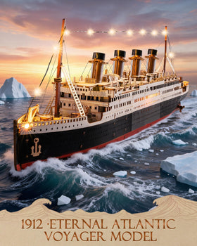 Rolife Titanic complete model on shelf makes a bold decor statement