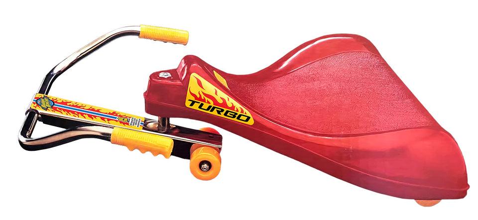 Roller Racer Flying Turtle front view shows kid powered indoor fun