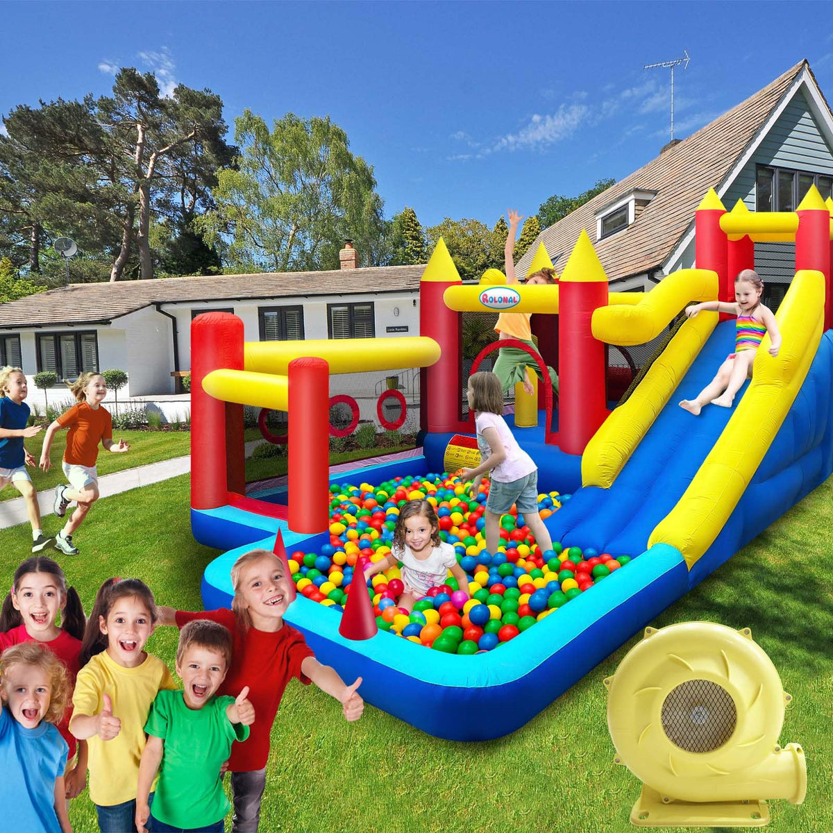 rolonal bounce house portable carry bag makes transport easy
