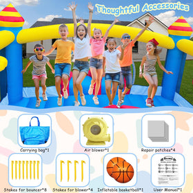 Rolonal reinforced PVC bounce floor provides durable, even jumping surface