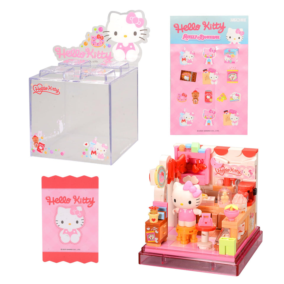 ROLOSO Cute Building Bricks with a transparent display case for collectors.