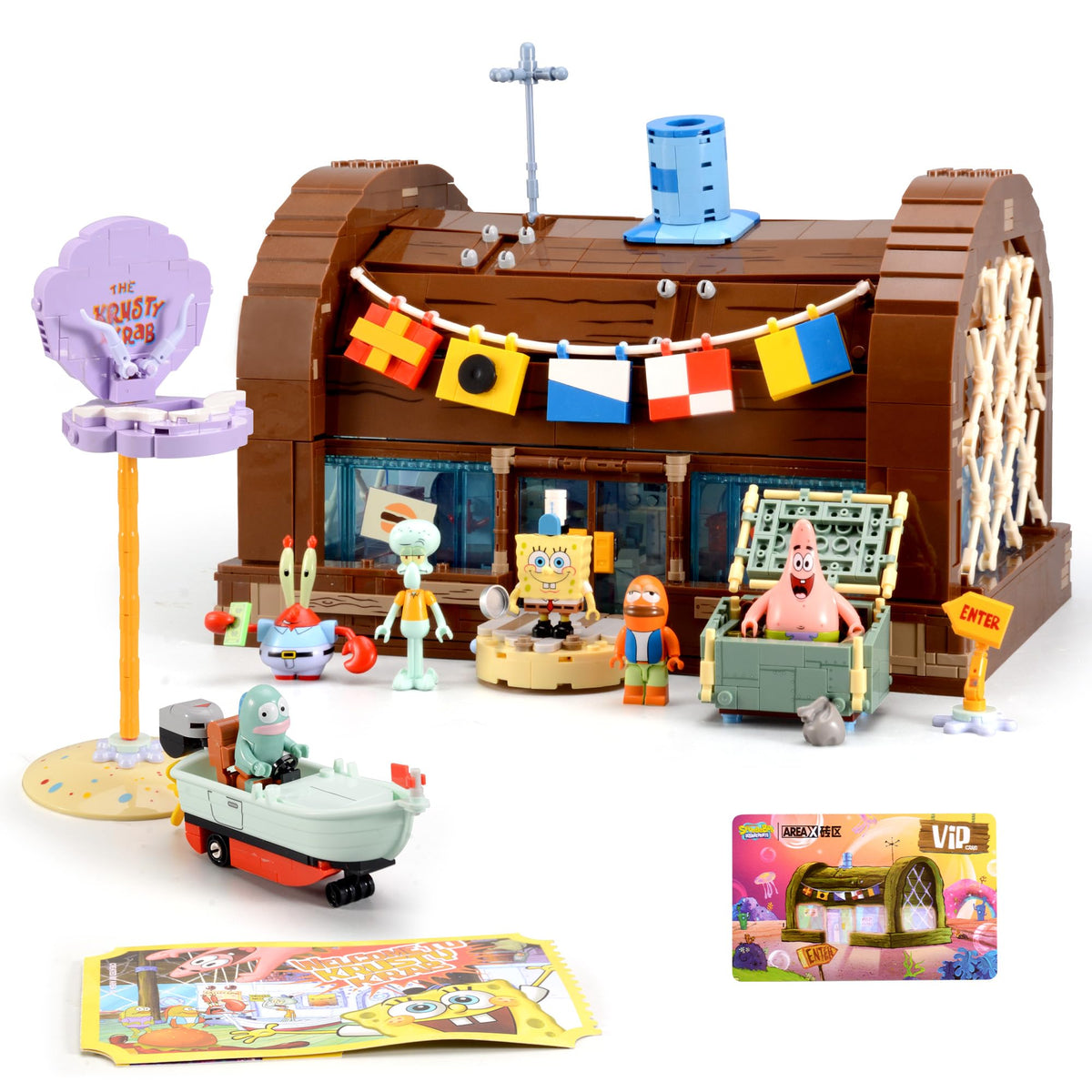 ROLOSO Pineapple House blocks on display box encourage imaginative play and organization.