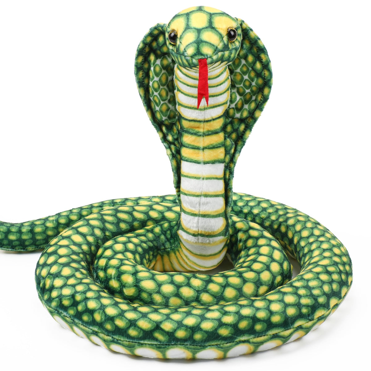Romart Cobra snake plush, 67-inch size, ideal for bold room decor