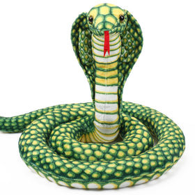 Romart Cobra snake plush, 67-inch size, ideal for bold room decor