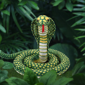 Romart green cobra plush highlighting soft filling and durable shape