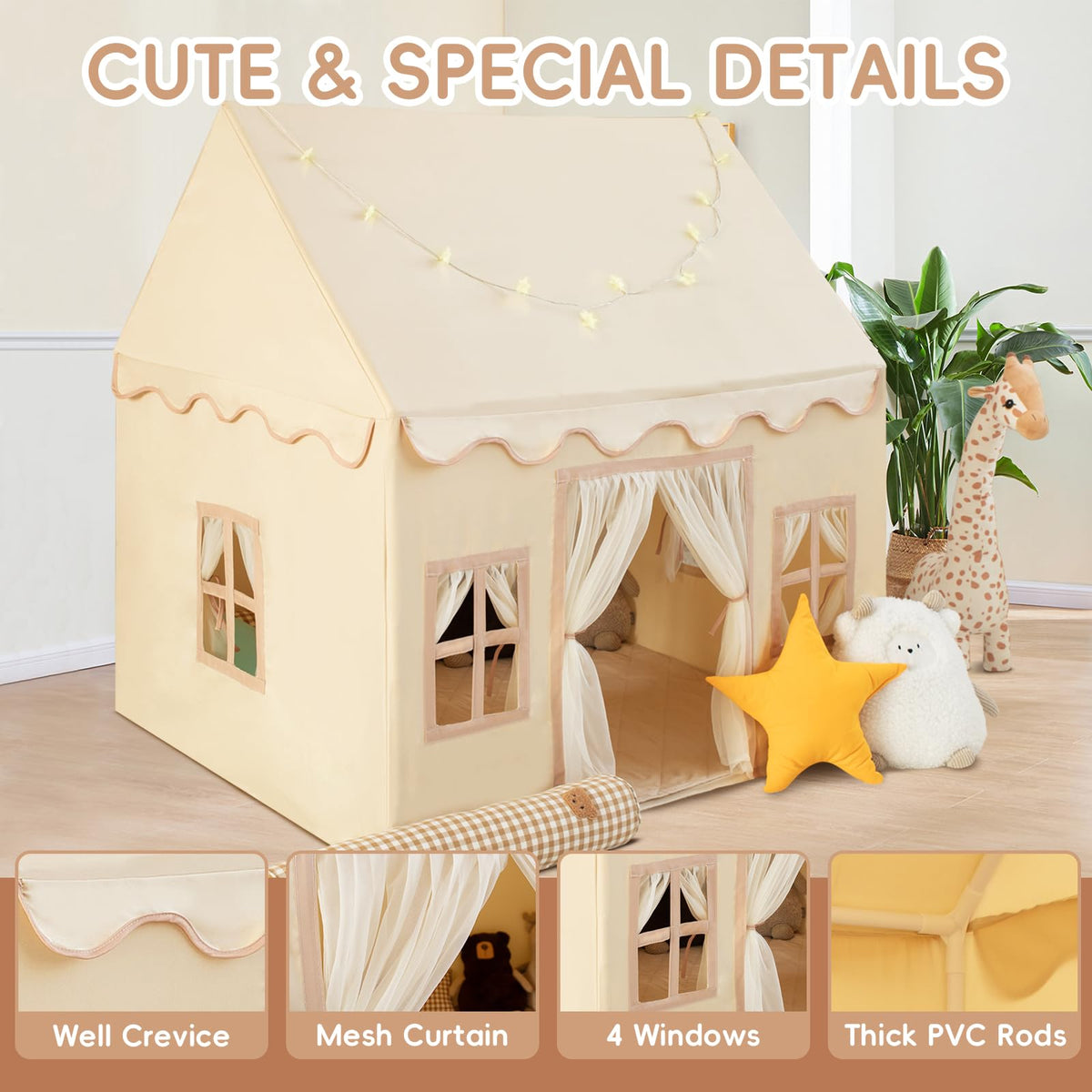 RongFa Playhouse quick and tool-free assembly in minutes