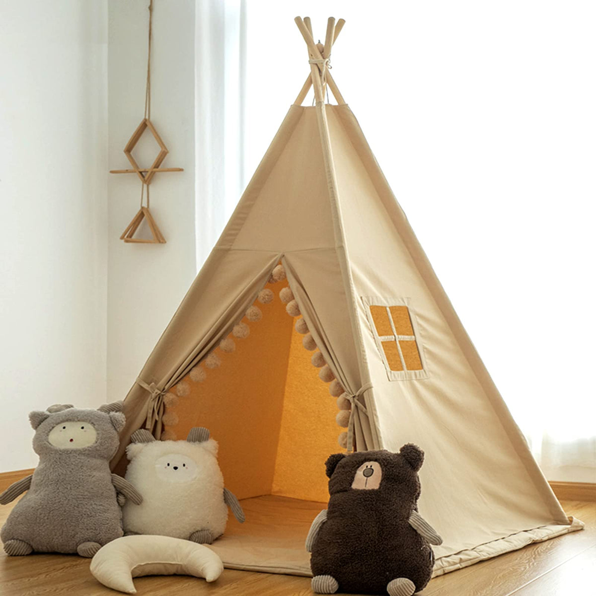 RONGFA cotton canvas teepee emphasizes durability