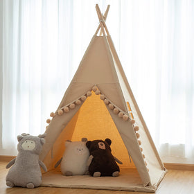 RONGFA wooden poles provide sturdy, splinter-free support.