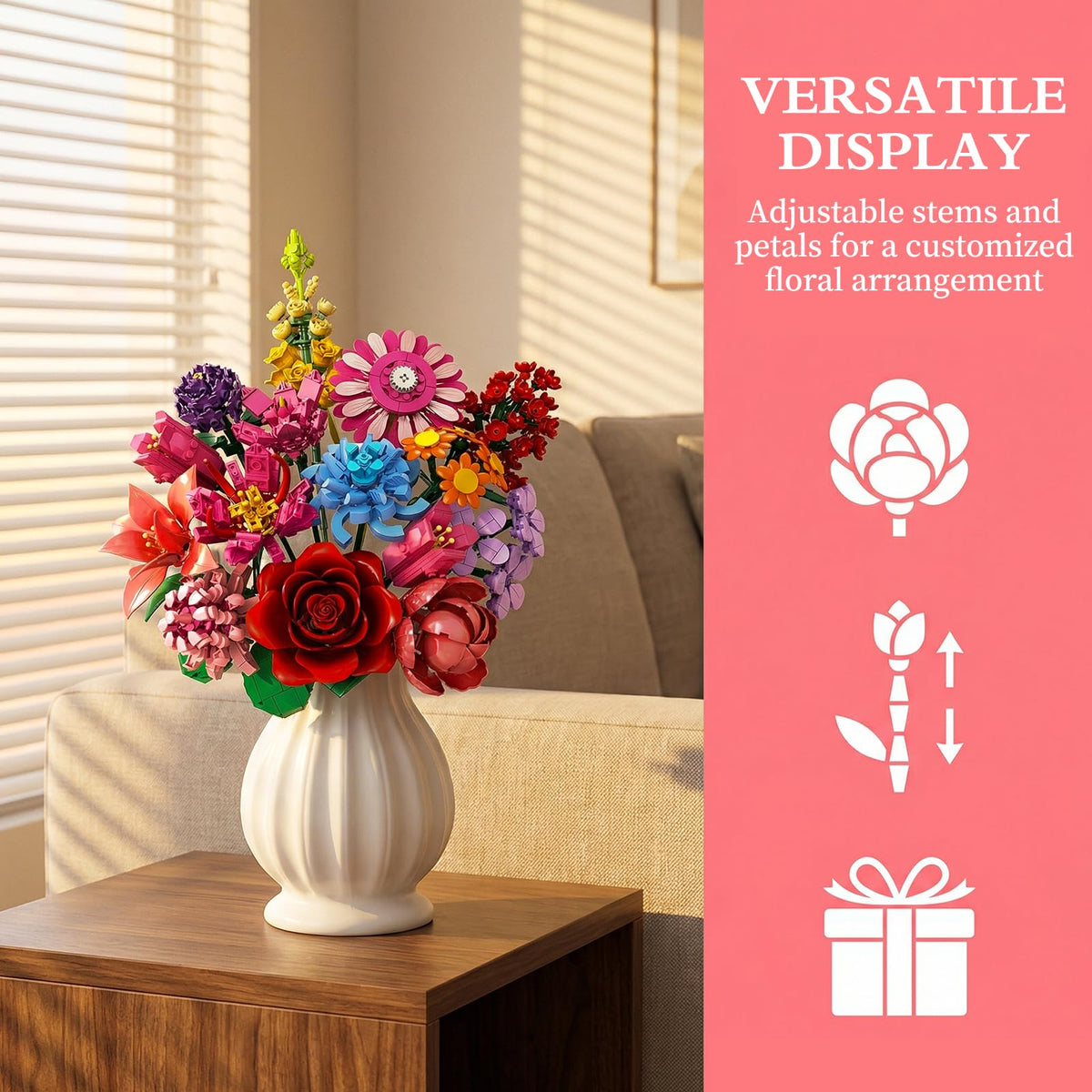 Rongmeiz Daisy block set: cheerful accent for desks and shelves.
