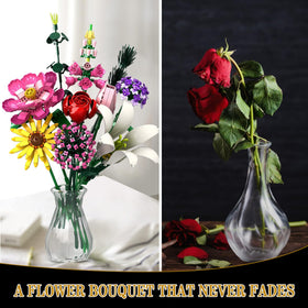 Rongmeiz Flower Building Kit DIY family activity for bonding and pride