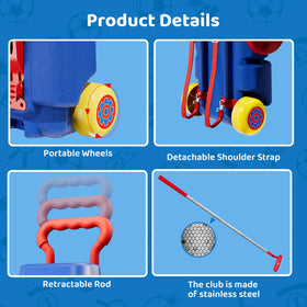 Rongmeiz portable golf cart with shoulder strap for easy transport