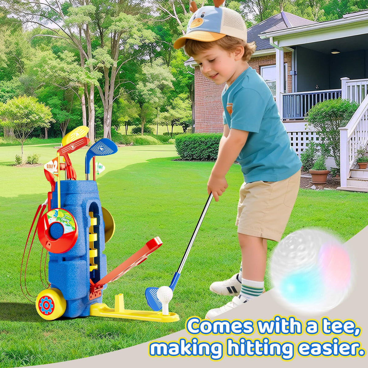 Rongmeiz colorful golf balls enhance play and target coordination
