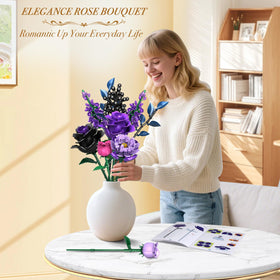 Rongmeiz lifelike-flowers-color palette adds vibrant color without wilting.