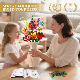 Rongmeiz realistic flower pieces including rose, lily, and lavender for lifelike arrangement