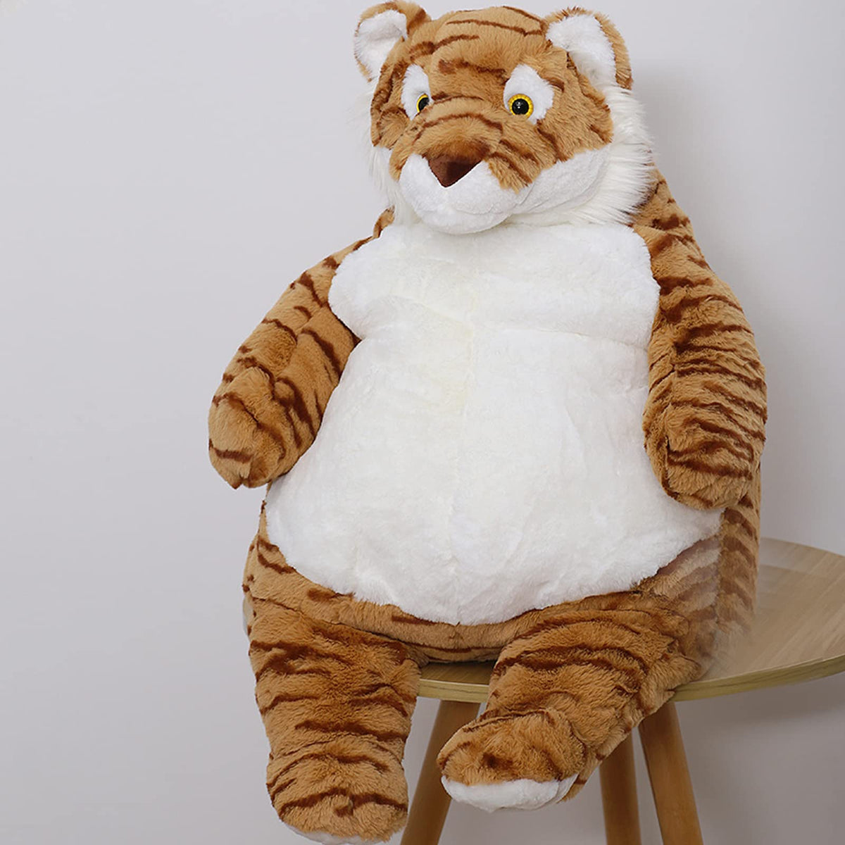 Ronivia soft tiger cuddle toy designed for imaginative play and hugs.