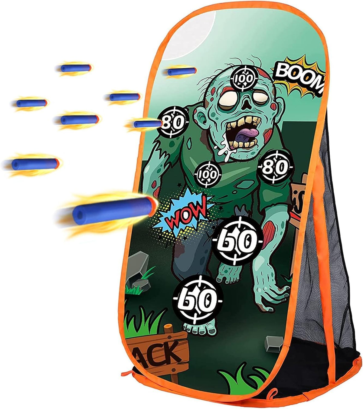 RONSTONE zombie shooting target stand for epic Nerf gun battles