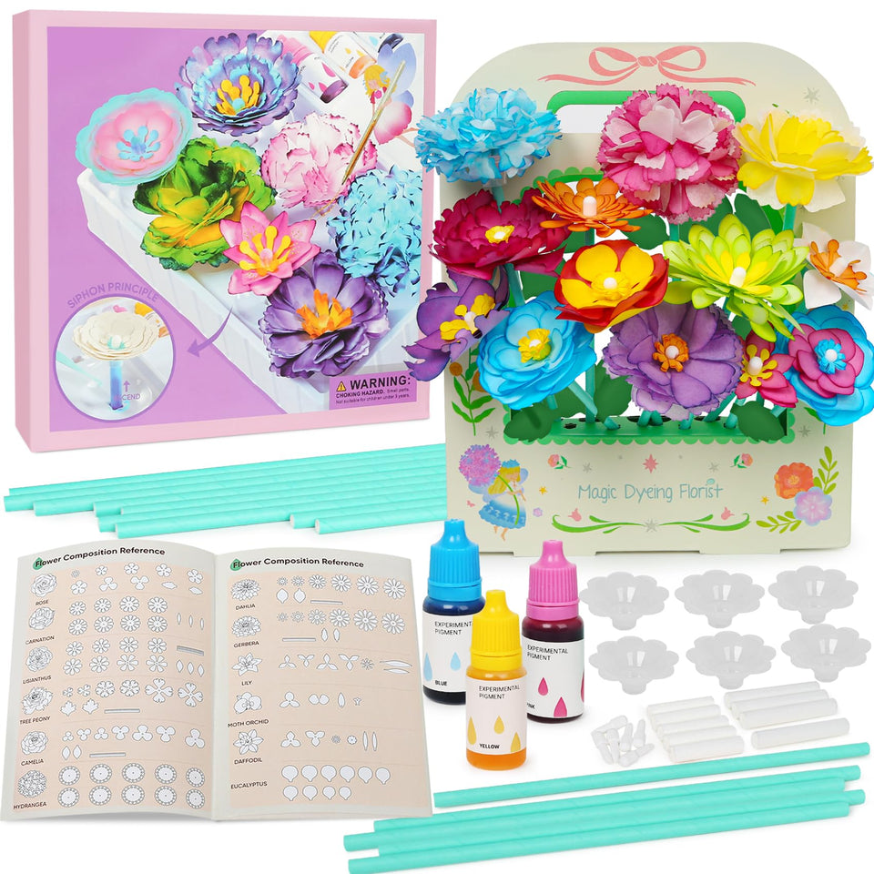 ROOCHKD paper flower petals for creative science and art projects.