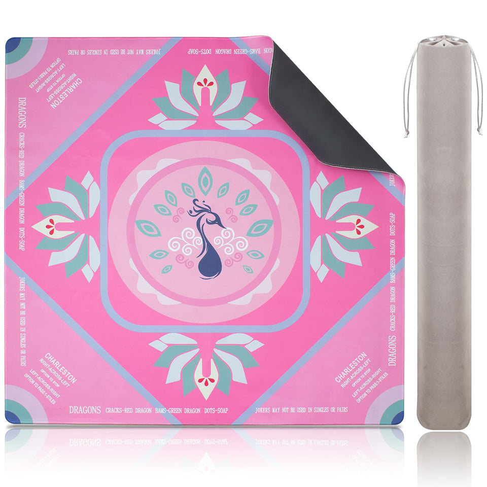 Roocn Mahjong Mat with smooth play surface for precise tile placement.