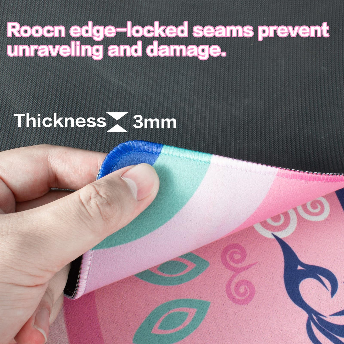Roocn Mahjong Mat protects your table from scratches during games.